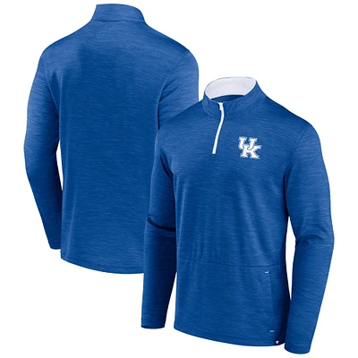 Men's Fanatics Royal Kentucky Wildcats Classic Homefield Quarter-Zip Top