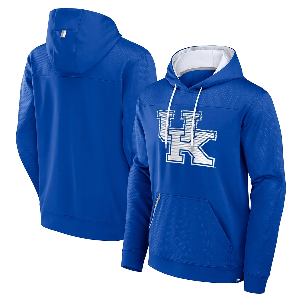 Sweat à capuche enfiler pois délavé pour homme Fanatics Royal Kentucky Wildcats Defender