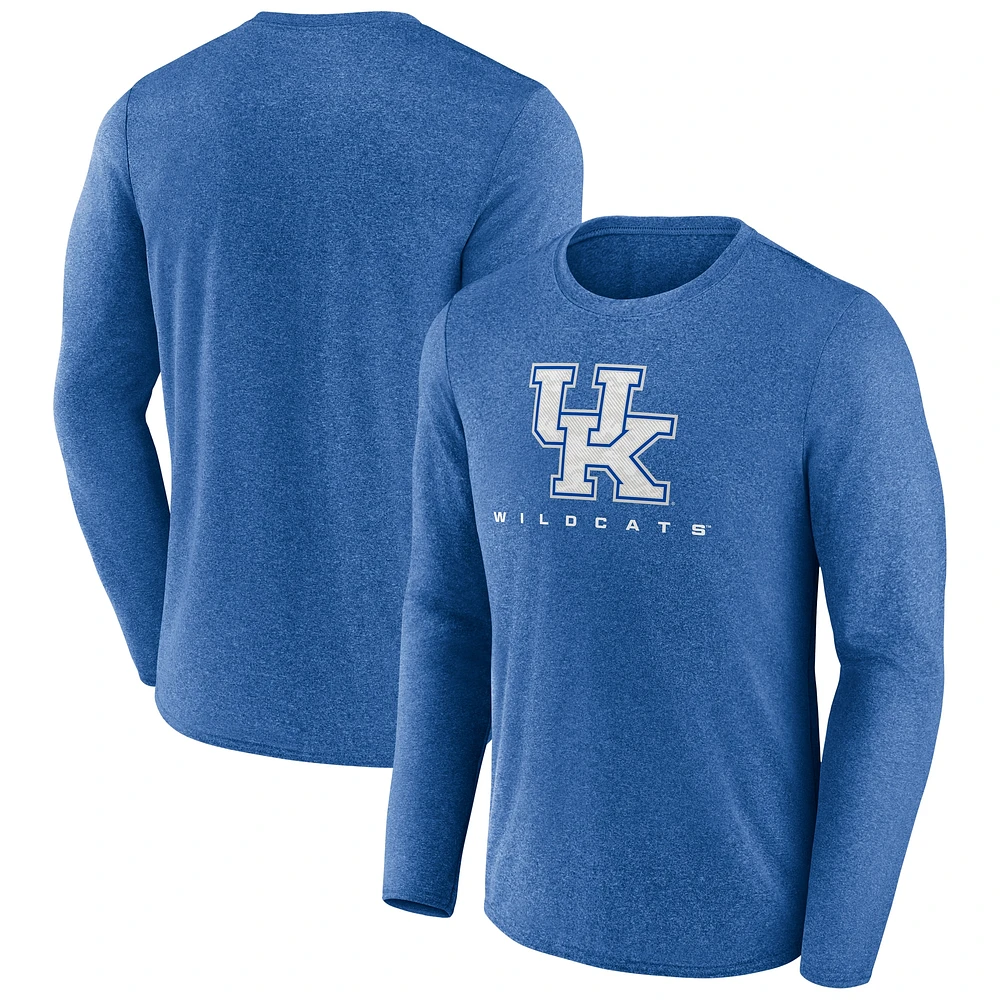 T-shirt à manches longues pour homme Fanatics Royal Kentucky Wildcats Defender