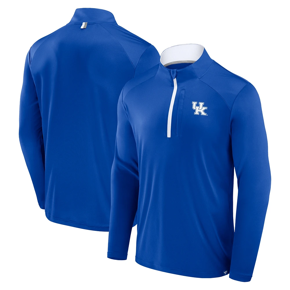 Veste zippée à quart de zip Fundamental Defender Royal Kentucky Wildcats pour homme Fanatics