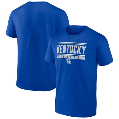 T-shirt à rayures et blocs pour hommes Fanatics Royal Kentucky Wildcats Fundamentals