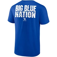Men's Fanatics Royal Kentucky Wildcats Hometown Collection 2-Hit T-Shirt