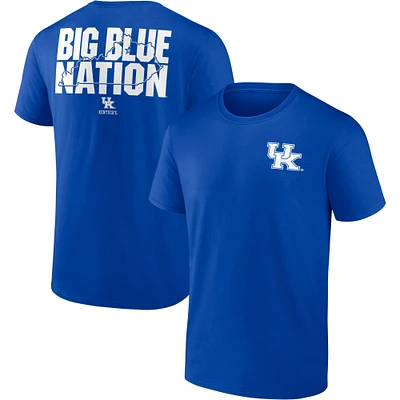 Men's Fanatics Royal Kentucky Wildcats Hometown Collection 2-Hit T-Shirt