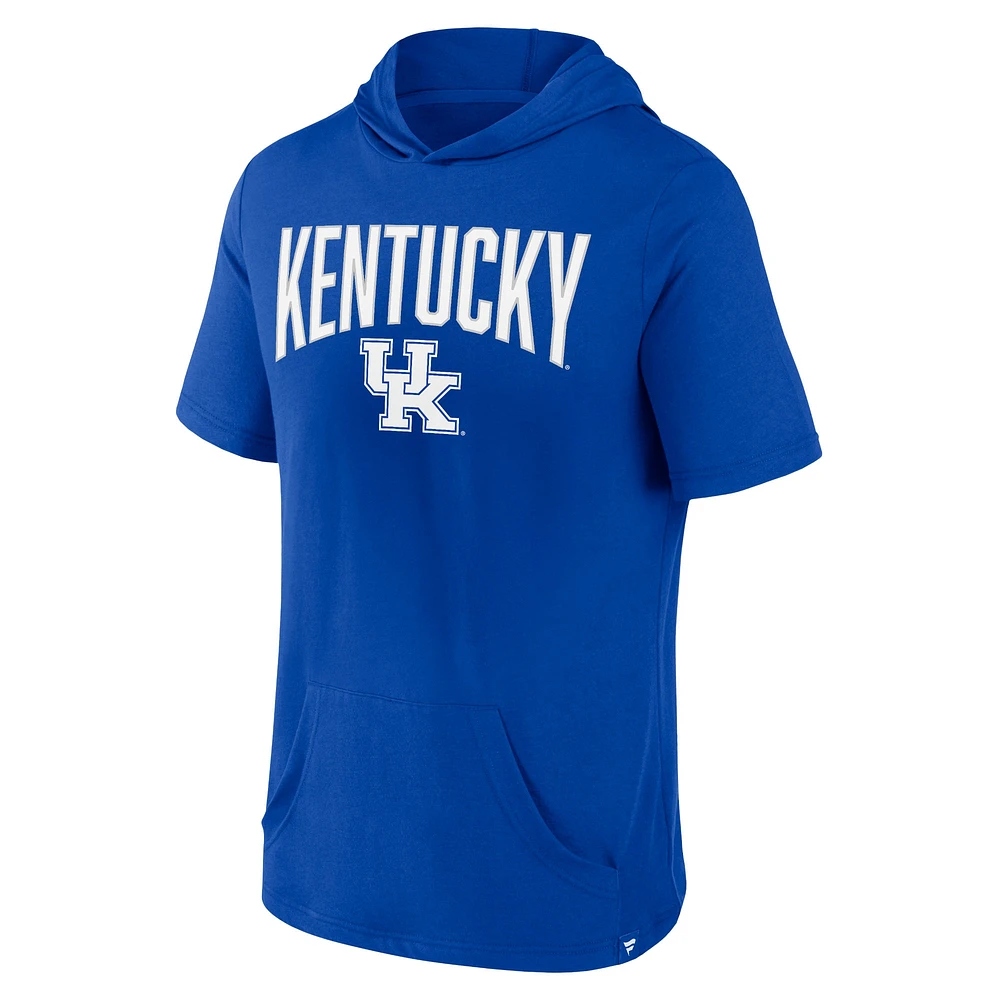 Men's Fanatics Royal Kentucky Wildcats Outline Lower Arch Hoodie T-Shirt