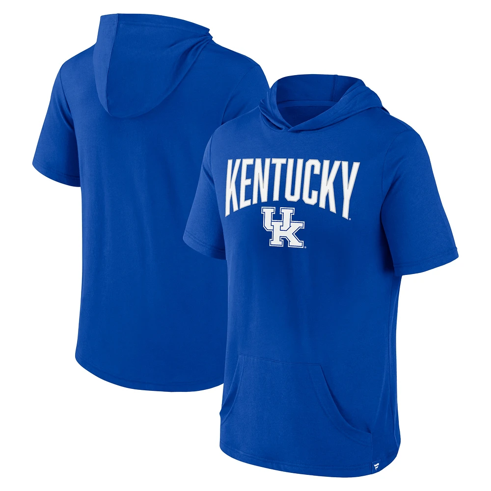 Men's Fanatics Royal Kentucky Wildcats Outline Lower Arch Hoodie T-Shirt