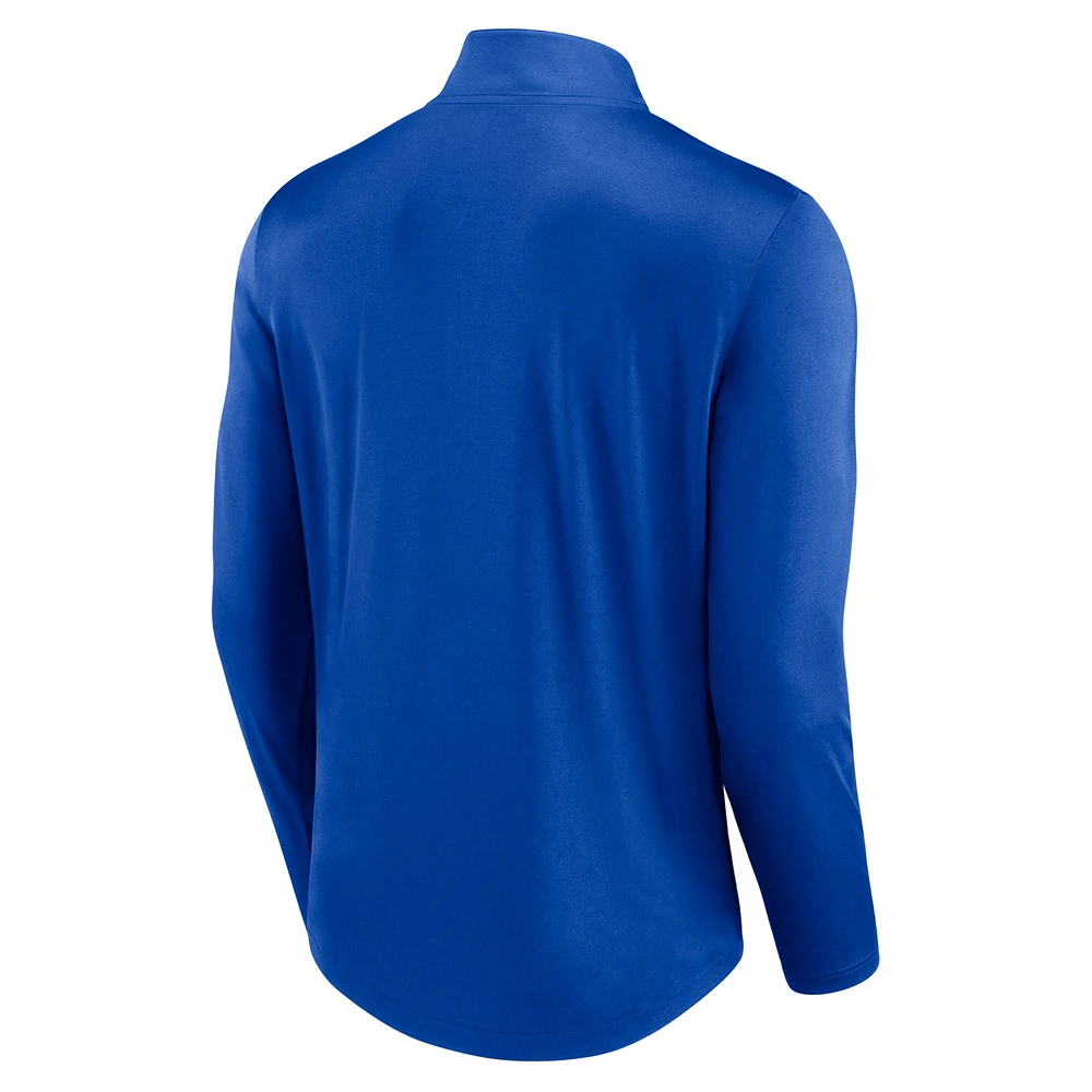 Men's Fanatics Royal Kentucky Wildcats Tough Minded Quarter-Zip Top