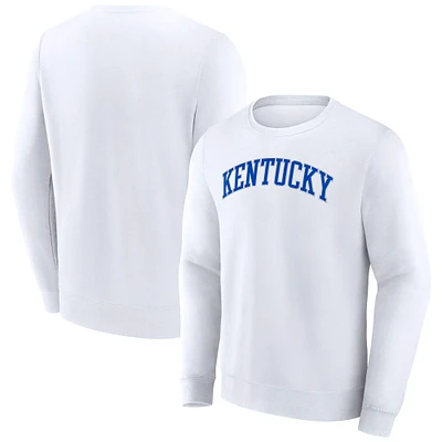 Sweat-shirt à capuche pour homme Fanatics blanc Kentucky Wildcats Short Name
