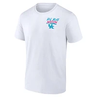 T-shirt blanc Fanatics pour hommes des Wildcats du Kentucky printemps 2024