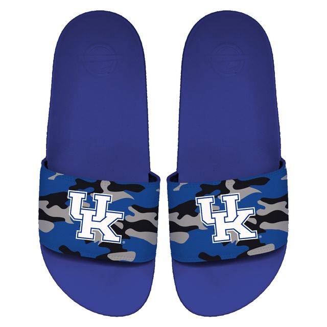 Sandales à glissière ISlide Royal Kentucky Wildcats Camo Motto pour hommes