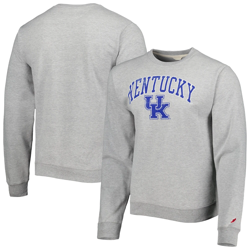 Hommes League Collegiate Wear Heather Grey Kentucky Wildcats 1965 Arch Essential Sweatshirt épais