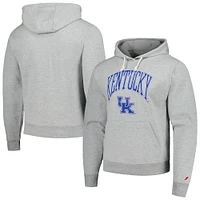 Sweat à capuche essentiel pour hommes League Collegiate Wear Heather Grey Kentucky Wildcats Tall Arch