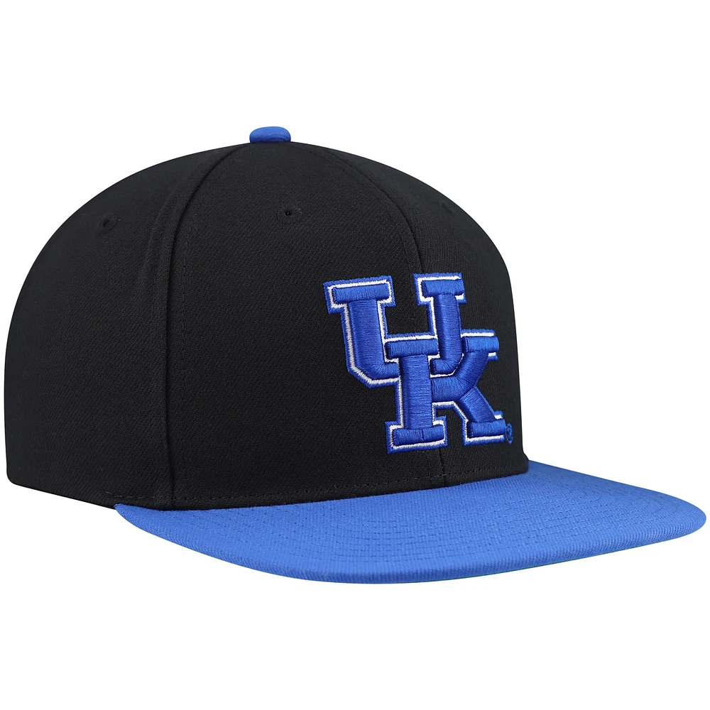 Men's Mitchell & Ness Black/Royal Kentucky Wildcats 2-Tone 2.0 Snapback Hat