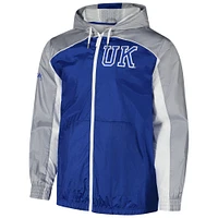Men's Mitchell & Ness Royal Kentucky Wildcats Big Shot Premium Full-Zip Windbreaker