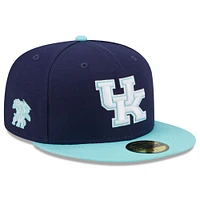 Men's New Era Navy/Light Blue Kentucky Wildcats 59FIFTY Fitted Hat