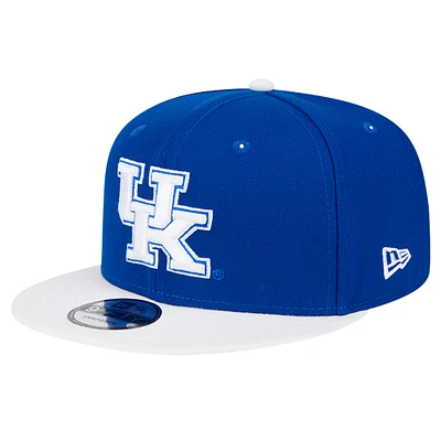 Casquette Snapback bicolore 9FIFTY Royal Kentucky Wildcats de New Era pour homme