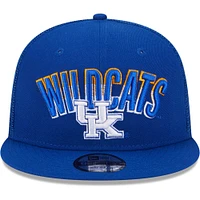 Men's New Era Royal Kentucky Wildcats Grade Trucker 9FIFTY Snapback Hat