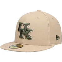 Casquette ajustée 59FIFTY Kentucky Wildcats Camel & Rifle pour homme New Era