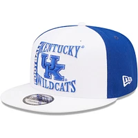 Men's New Era White/Blue Kentucky Wildcats Retro Sport 9FIFTY Snapback Hat