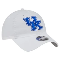 Men's New Era White Kentucky Wildcats Active Ripstop 9TWENTY Adjustable Hat
