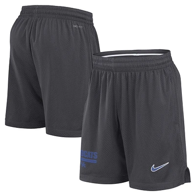 Men's Nike Anthracite Kentucky Wildcats 2024 Sideline Performance Mesh Shorts