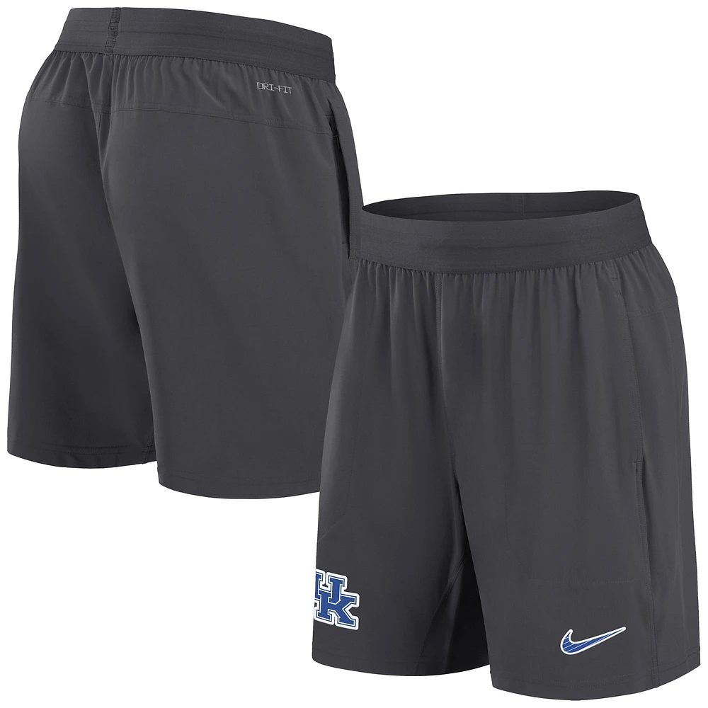 Men's Nike Anthracite Kentucky Wildcats 2024 Sideline Performance Shorts