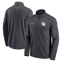 Haut à demi-zip Nike Anthracite Kentucky Wildcats Primetime Pacer Performance pour homme