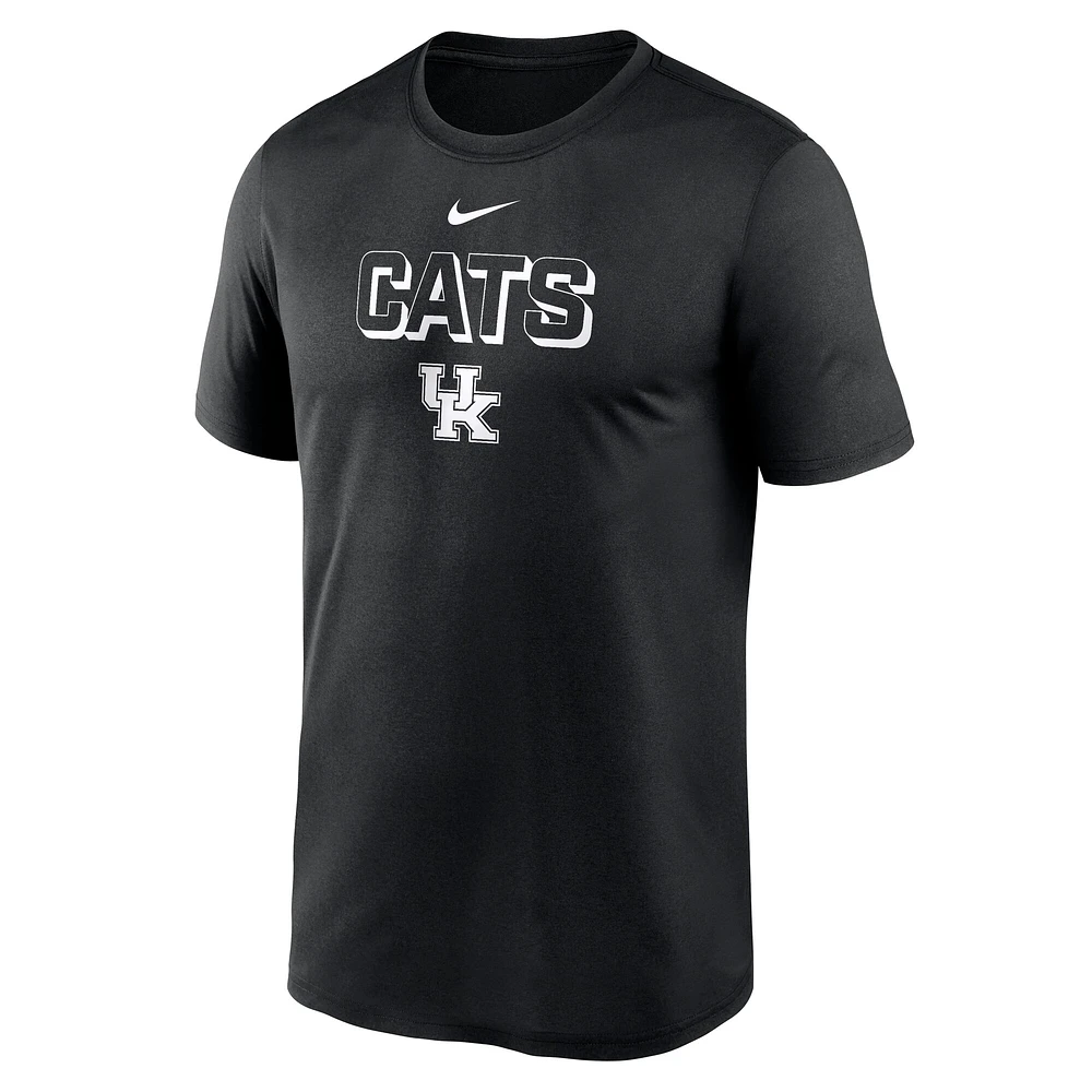 Men's Nike Black Kentucky Wildcats 2025 Sideline Legend Performance T-Shirt