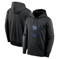 Sweat à capuche Nike Kentucky Wildcats Icon Football Performance pour homme, noir