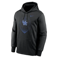 Sweat à capuche Nike Kentucky Wildcats Icon Football Performance pour homme, noir