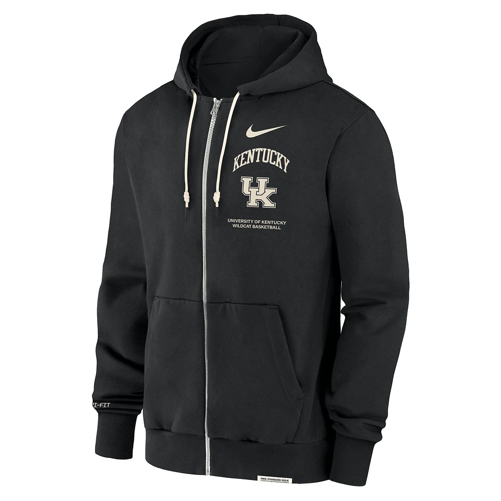 Men's Nike Black Kentucky Wildcats On-Court Performance Full-Zip Hoodie