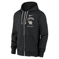 Men's Nike Black Kentucky Wildcats On-Court Performance Full-Zip Hoodie