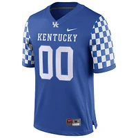 Men's Nike  Blue Kentucky Wildcats Football Custom Game Jersey