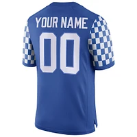 Men's Nike  Blue Kentucky Wildcats Football Custom Game Jersey