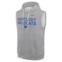 Sweat à capuche sans manches Nike gris chiné Kentucky Wildcats 2025 pour homme