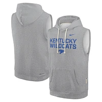 Sweat à capuche sans manches Nike gris chiné Kentucky Wildcats 2025 pour homme