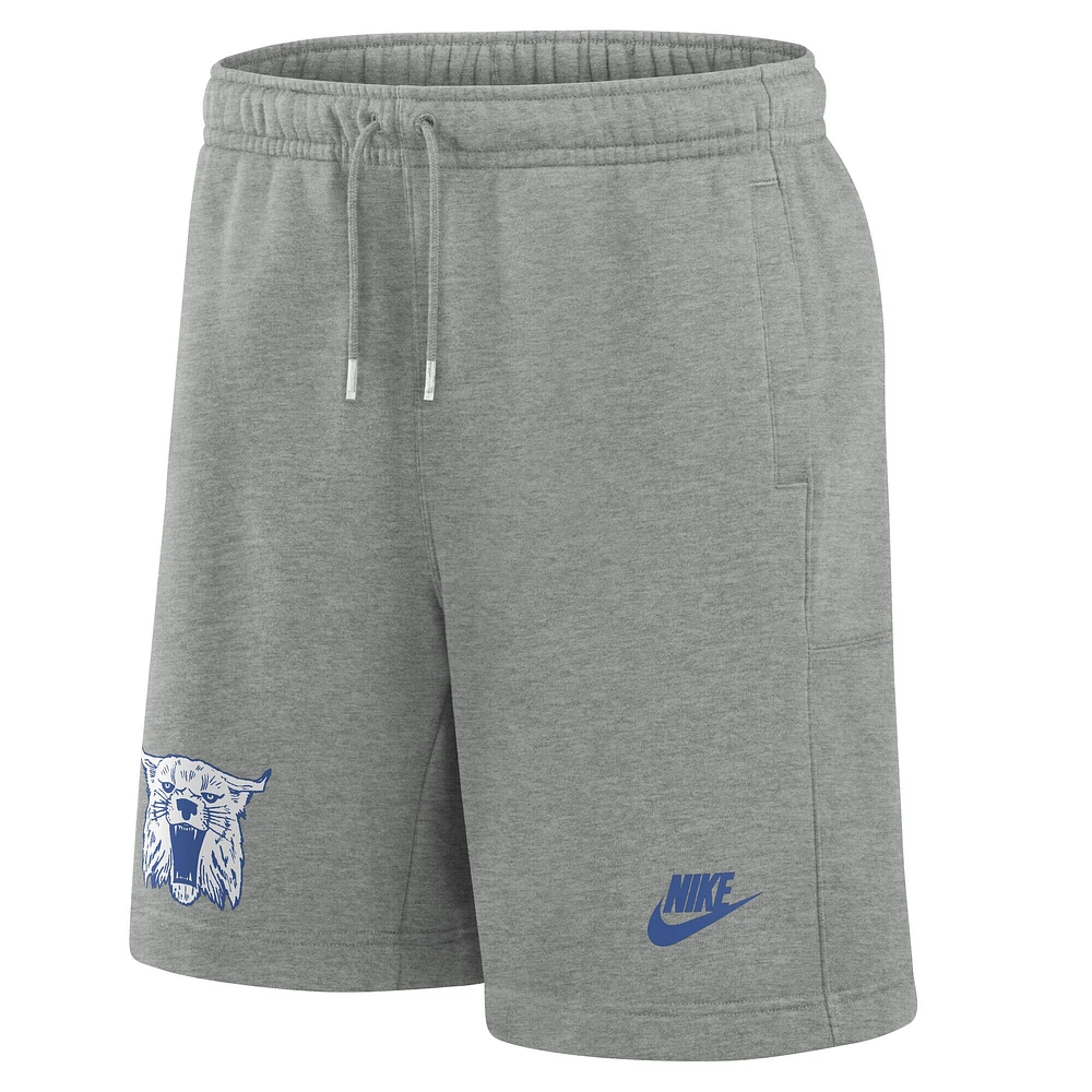 Men's Nike Heather Gray Kentucky Wildcats Legacy Fleece Essential Shorts