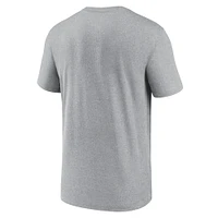 T-shirt Nike pour homme avec logo principal et légende des Kentucky Wildcats, gris chiné