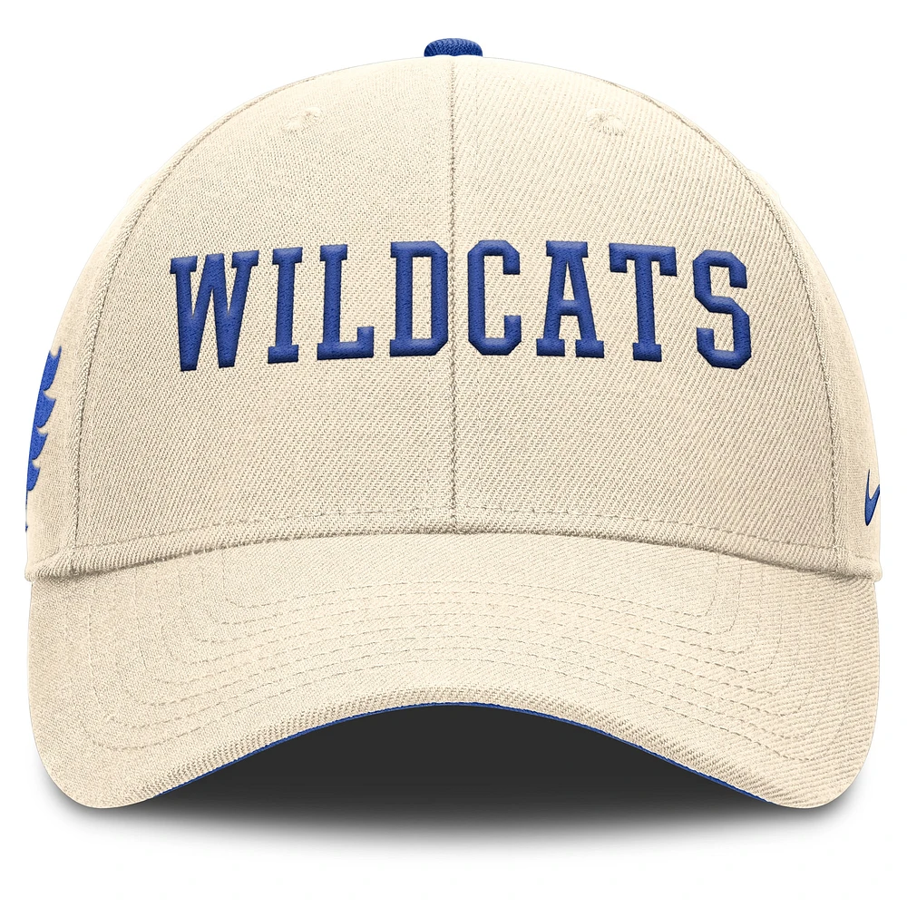 Men's Nike Natural Kentucky Wildcats Primetime Rise Adjustable Hat