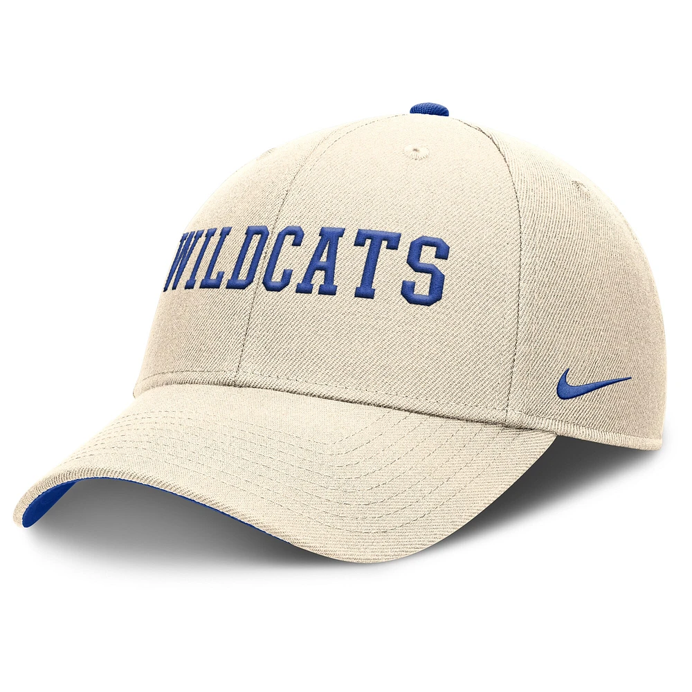 Men's Nike Natural Kentucky Wildcats Primetime Rise Adjustable Hat