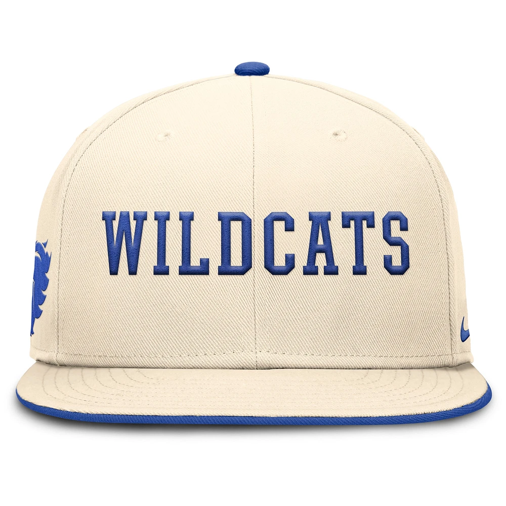 Men's Nike Natural Kentucky Wildcats Primetime True Performance Fitted Hat