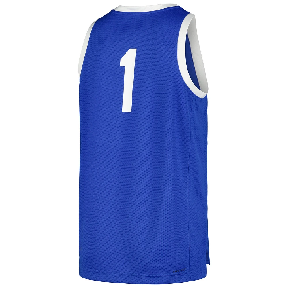 Maillot Nike #1 Royal Kentucky Wildcats Réplique pour Homme