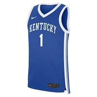 Men's Nike #1 Royal Kentucky Wildcats Road Replica Jersey