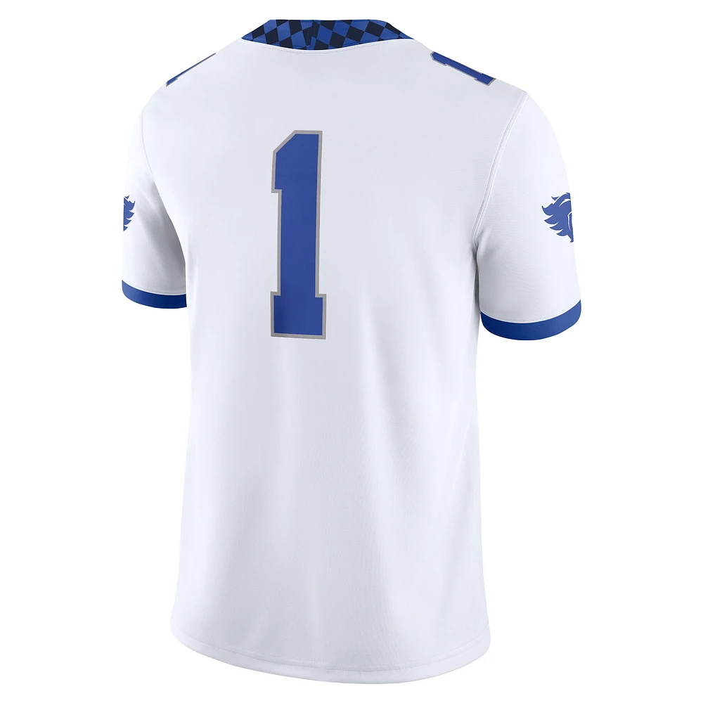 Maillot de match Nike #1 blanc Kentucky Wildcats pour homme