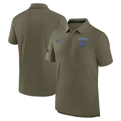 Polo Nike Olive Kentucky Wildcats 2024 Military Appreciation Tour Performance pour homme