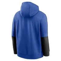 Men's Nike Anthracite/Royal Kentucky Wildcats 2024 Sideline Club Pullover Hoodie