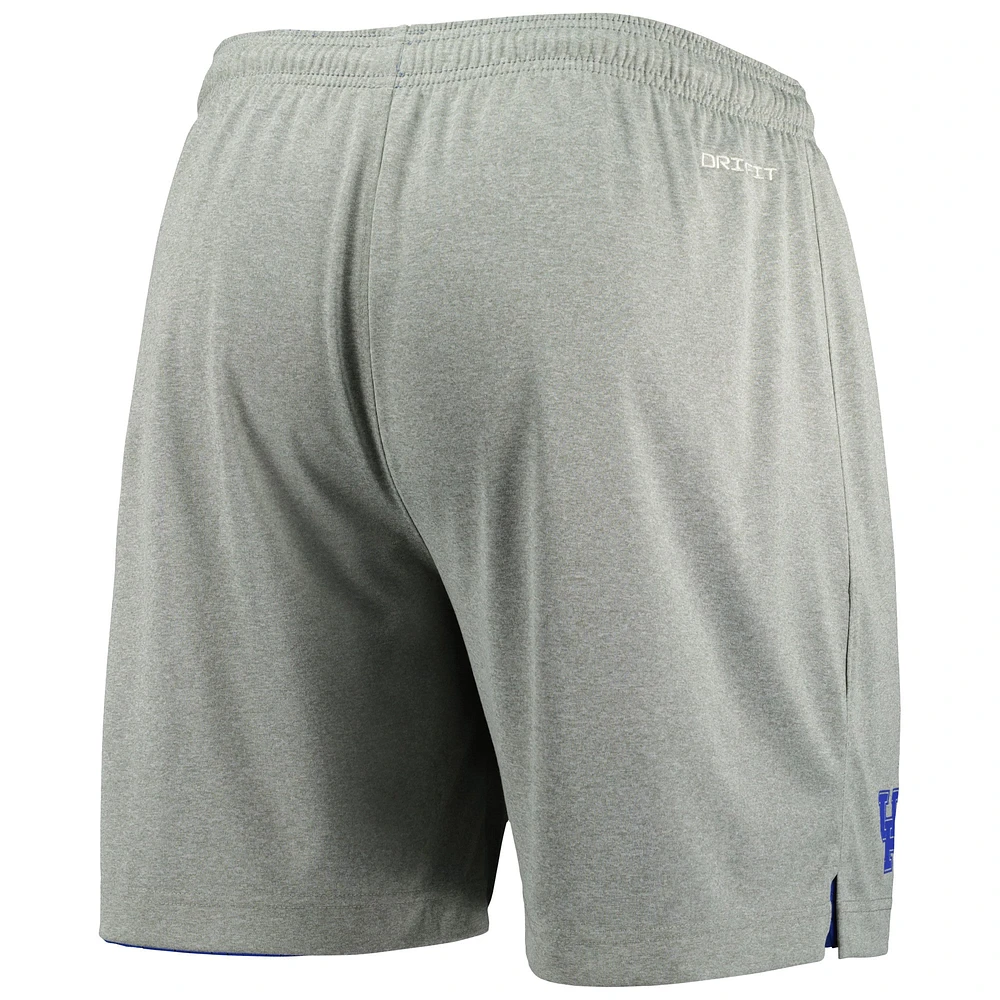 Short de performance réversible Kentucky Wildcats Nike pour homme, bleu royal/gris