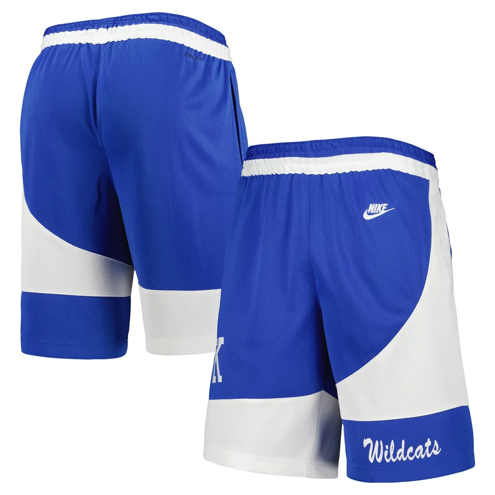 Short Retro Performance Nike Kentucky Wildcats Limited pour Homme Bleu Royal/Blanc