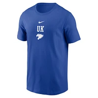 Men's Nike Royal Kentucky Wildcats 2-Hit Stacked T-Shirt