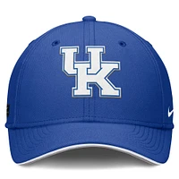 Men's Nike Royal Kentucky Wildcats 2025 Dugout Coaches Rise Swoosh Performance Flex Hat