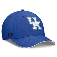 Men's Nike Royal Kentucky Wildcats 2025 Dugout Coaches Rise Swoosh Performance Flex Hat